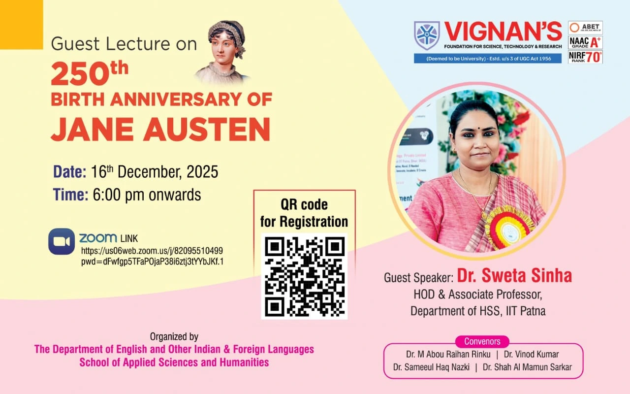 Jane Austen 250th birth anniversary lecture